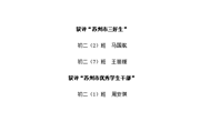 苏州工业园区青剑湖实验中学2023年 “苏州市三好生”、“苏州市优秀学生干部”推荐名单公示